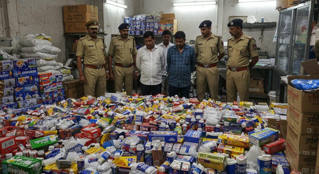 Large Stock of Fake AllOut-GoodKnight Seized in Thaparnagar: Two Brothers Jeopardizing Health, One Behind Bars