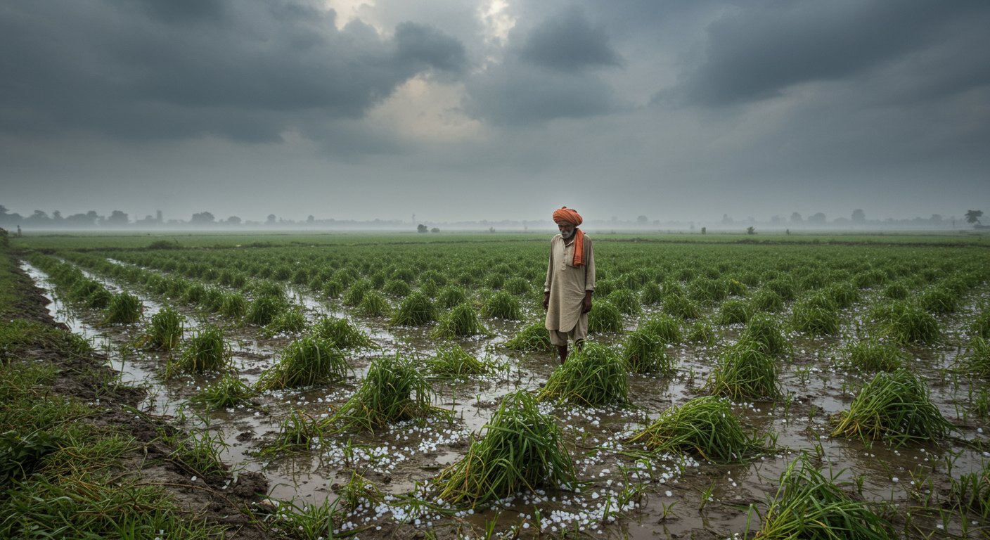 मेरठ में आज और कल बारिश-ओलावृष्टि के आसार, प्रदूषण से राहत लेकिन किसानों पर संकट!