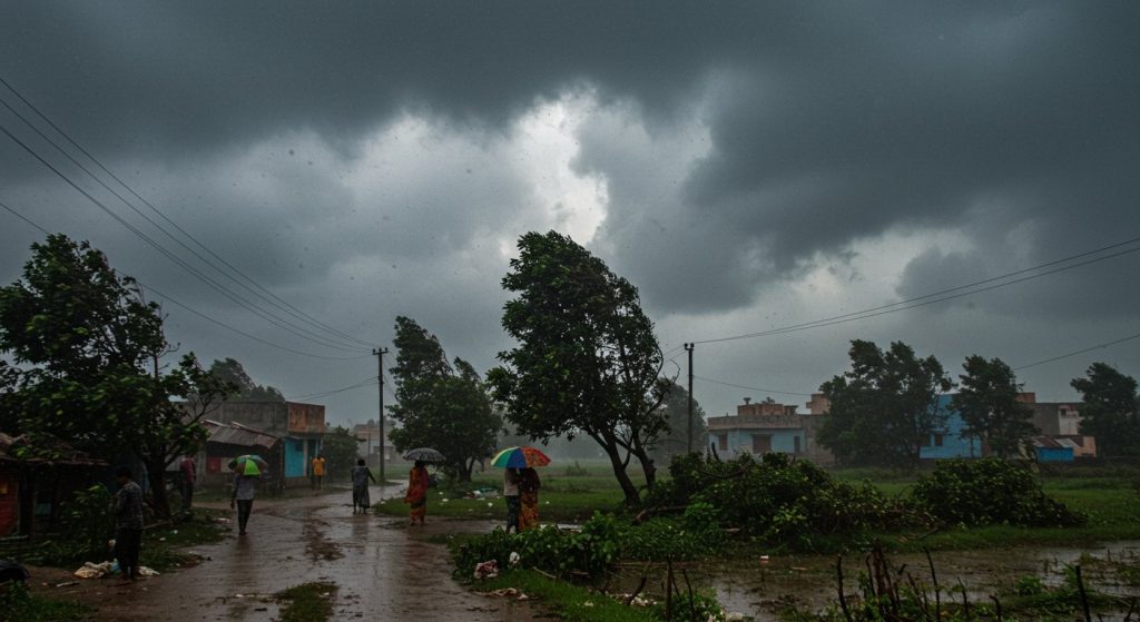 Montha's Shadow Over UP: Heavy Rain in 17 Districts Tomorrow, Strong Winds in 31