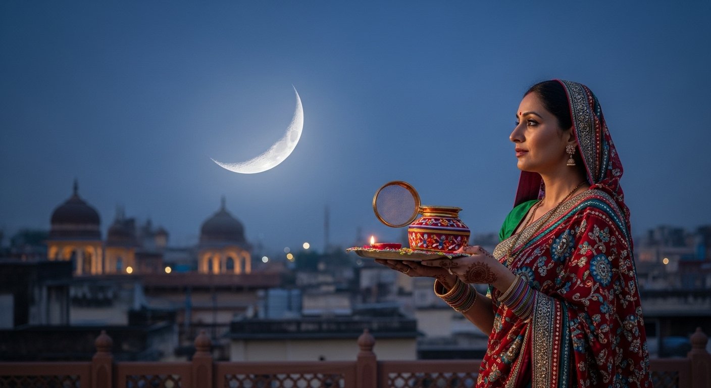 करवा चौथ 2025: आगरा और आसपास के शहरों में जानें चांद निकलने का सही समय और पूजा विधि
