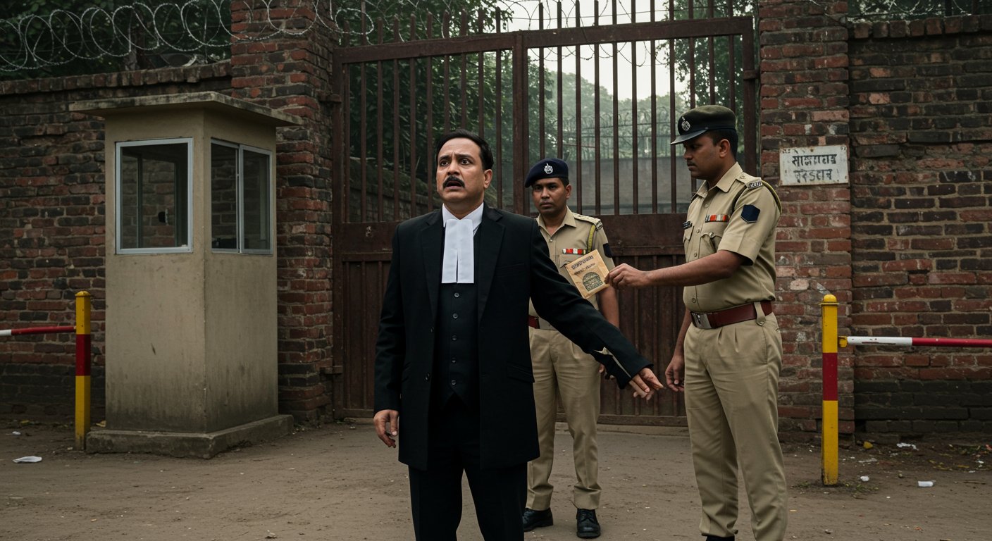 मुरादाबाद जेल में चौंकाने वाला मामला: कैदी को चरस देने गए वकील को गेट पर ही पकड़ा, केस दर्ज