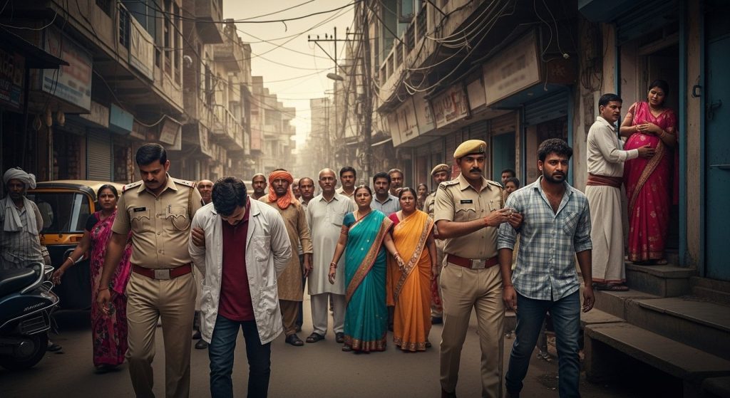 Two Major Incidents in Moradabad: Compounder Arrested for Molesting Young Woman, Husband Also Arrested for Stabbing Pregnant Wife