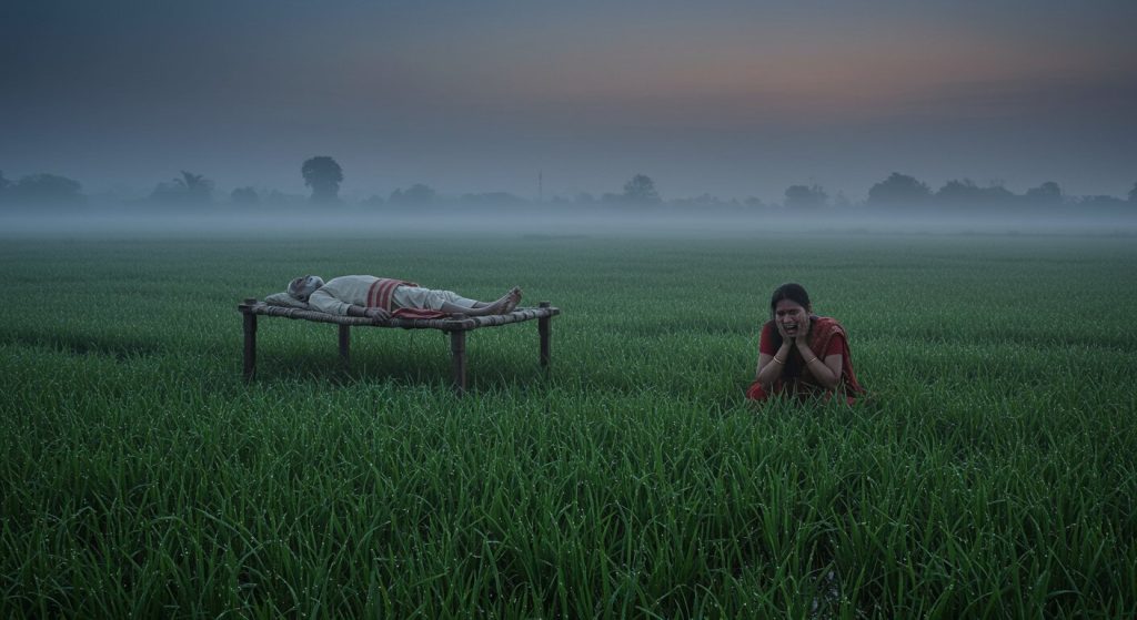 Moradabad: Farmer's body found in paddy field, lying on a cot; area rocked by daughter's screams