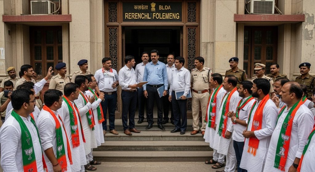 Moradabad: Political Stir As Officials Arrive To Take Possession Of SP Office; Allotment Cancelled On September 16, Now To Be Vacated On October 11