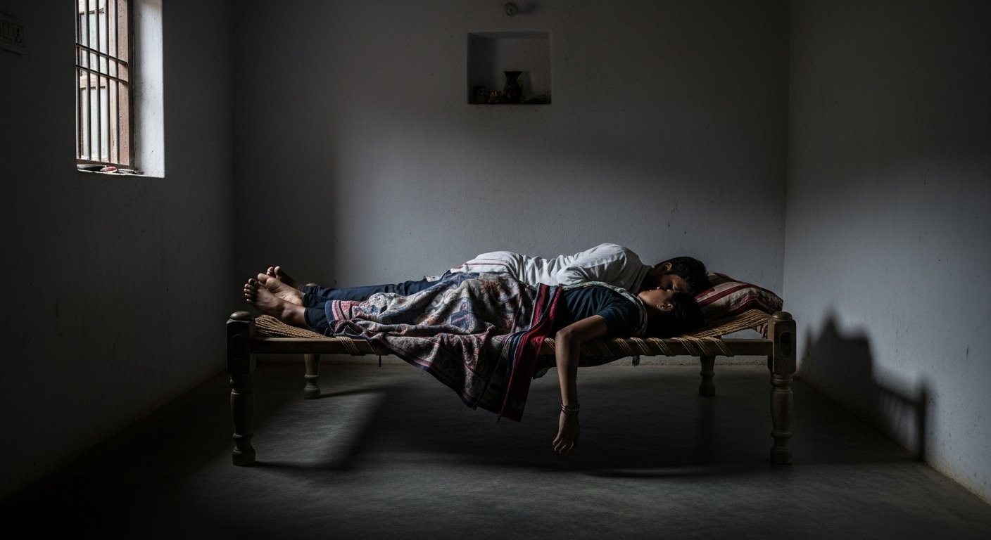 दिल्ली से लौटा पति, पत्नी का कत्ल कर लाश पर लेटकर खुद दी जान: मुकेश का खौफनाक अंत