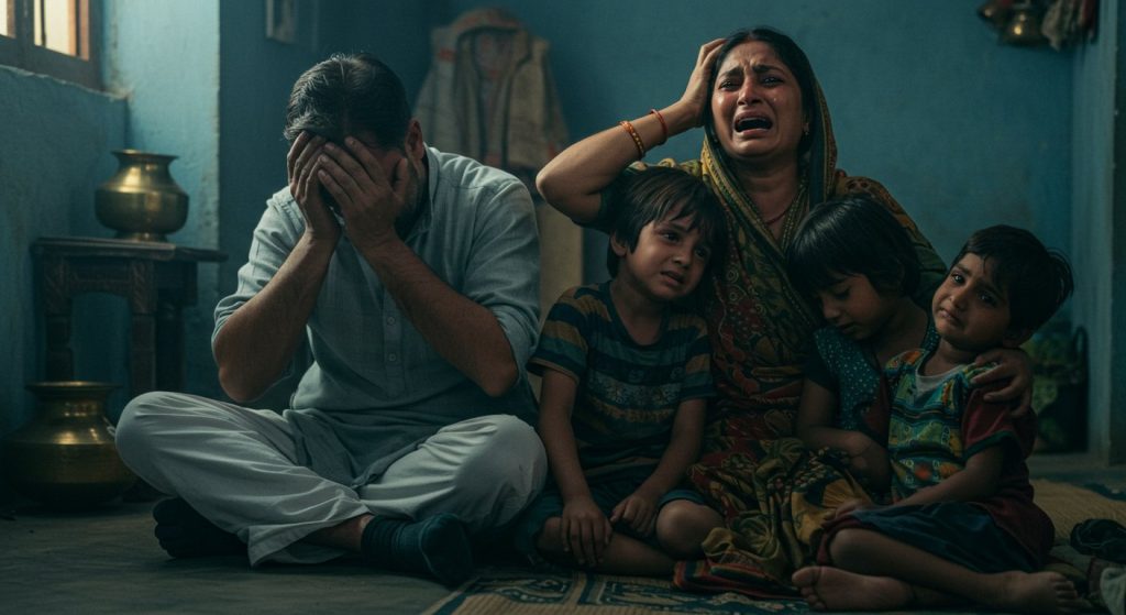 Uttar Pradesh Idol Immersion Accident: Weeping Father, Wailing Mother, and Orphaned Children; These Viral Pictures Will Bring You To Tears