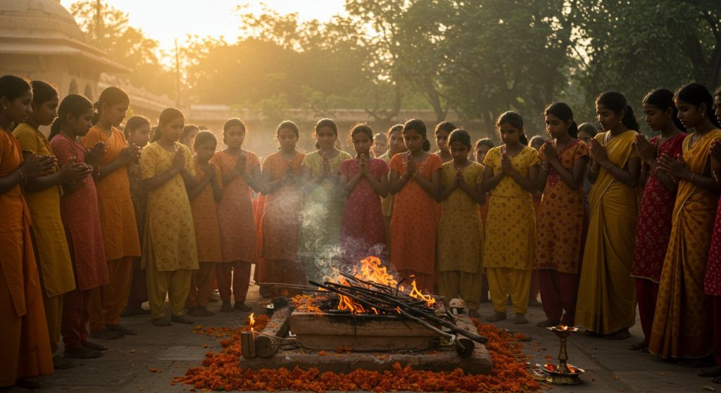 Muzaffarnagar: Gurukul's Daughters Bid Final Farewell to Acharya Gurudutt with Vedic Mantras, Delivering a Big Message to Society