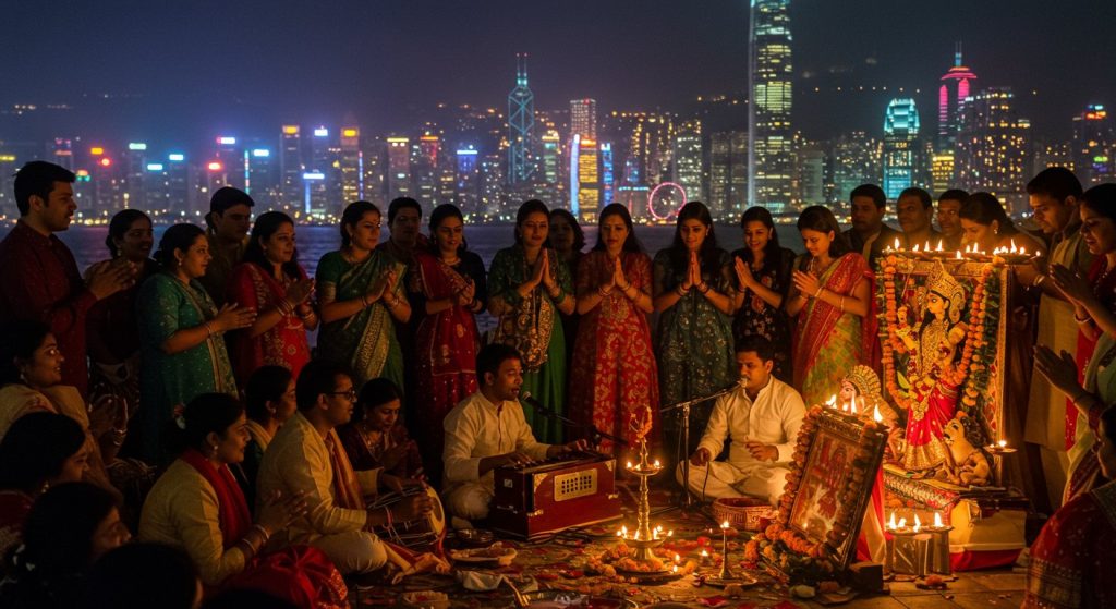 Jabalpur's Jagrata Resonates in Hong Kong: Navratri's Devotional Spirit Spreads Overseas, Moving People!