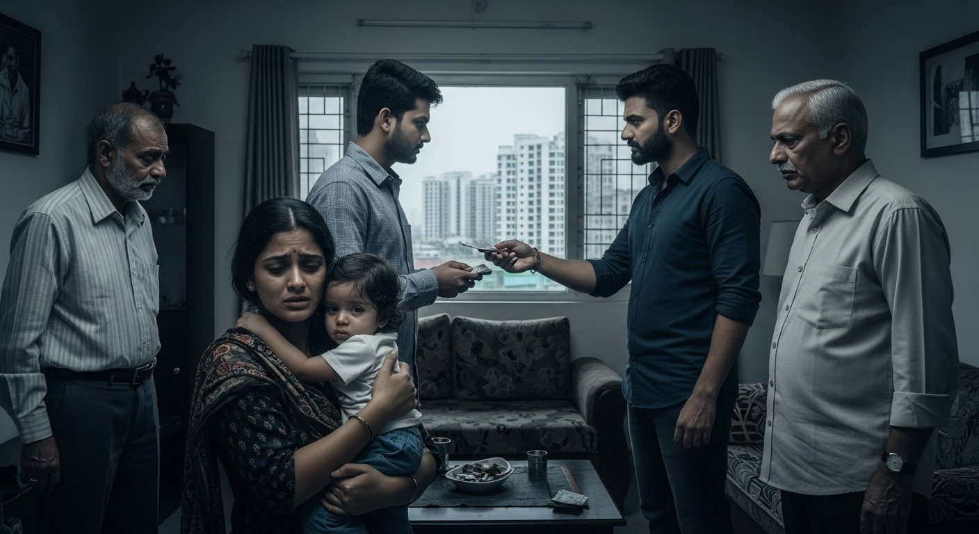 बेटे संग 7वीं मंजिल से कूदी नर्स की कहानी:ससुरालवालों ने 5 लाख मांगे, पिता समझाने पहुंचे तो जलील किया; पति-ससुर गिरफ्तार