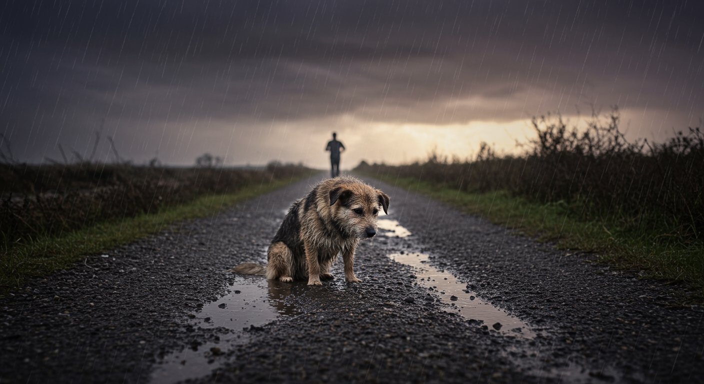 आंधी-तूफान में वफादार कुत्ते को अकेला छोड़ भागा बेरहम मालिक, सोशल मीडिया पर फूटा गुस्सा!