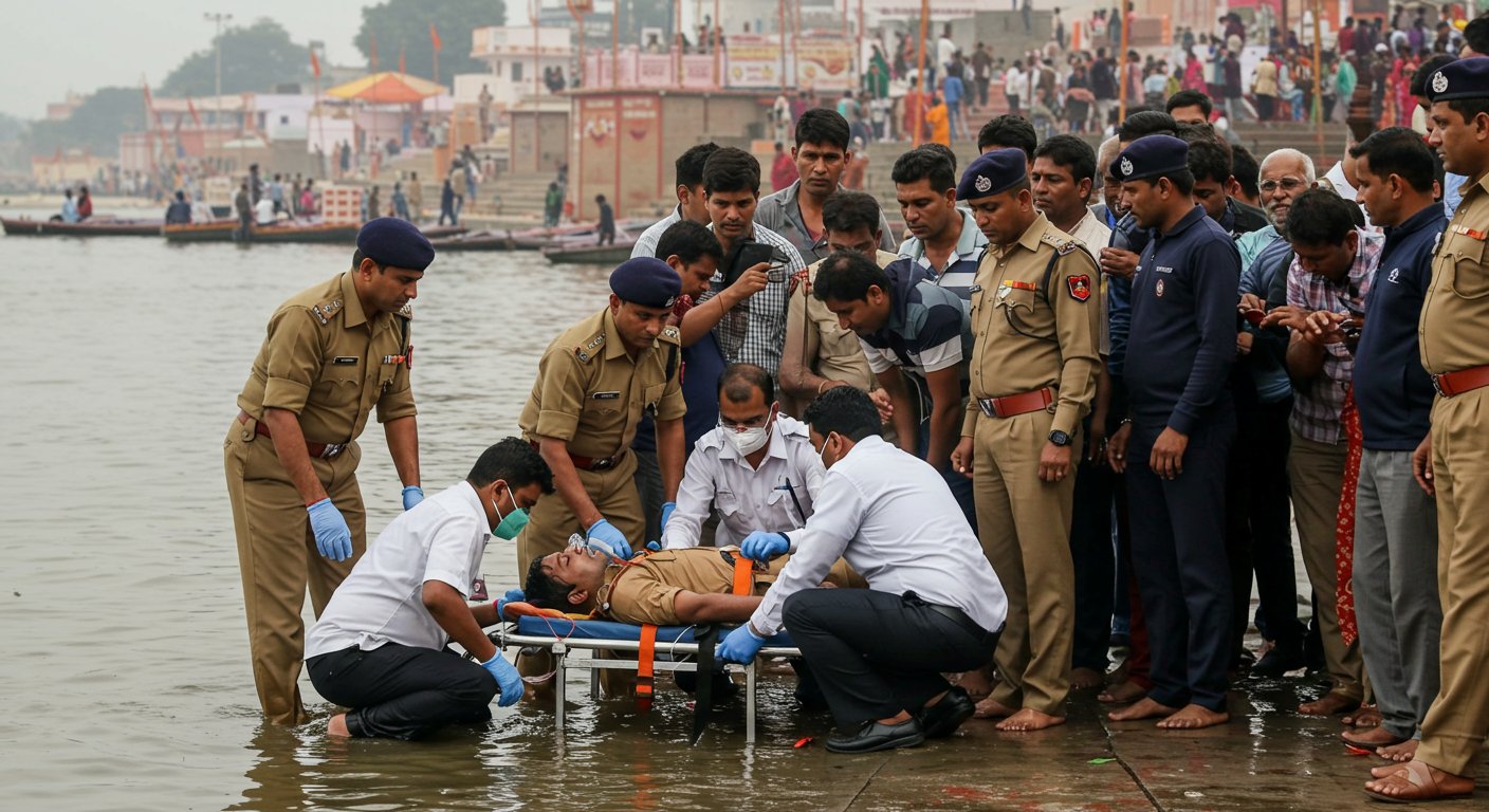 हापुड़ के गढ़ मेले में भीषण हादसा: गंगा में डूबा ड्यूटी पर तैनात पीएसी जवान, मेरठ रेफर; हालत गंभीर