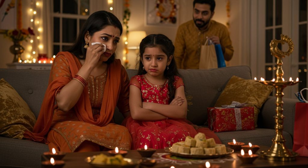 When Dad forgot to bring Diwali gifts, Mom and daughter did something that left people rolling with laughter!