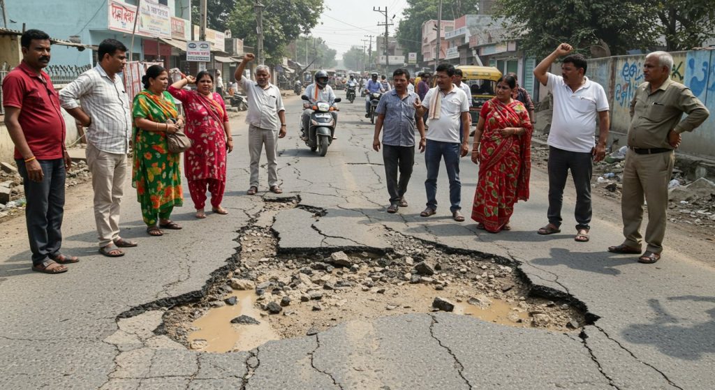 Uttar Pradesh: Public outrage erupts over dilapidated roads, Minister issues ultimatum to officials until November 15!