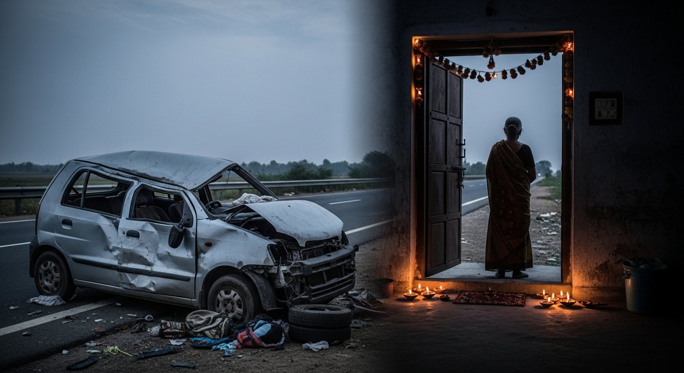 दिवाली से पहले मातम: बरेली में भीषण हादसे में पीलीभीत के तीन मजदूरों की मौत, परिवारों में पसरा सन्नाटा