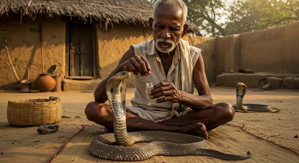 This village's kitchen runs on snake venom; people earn millions.
