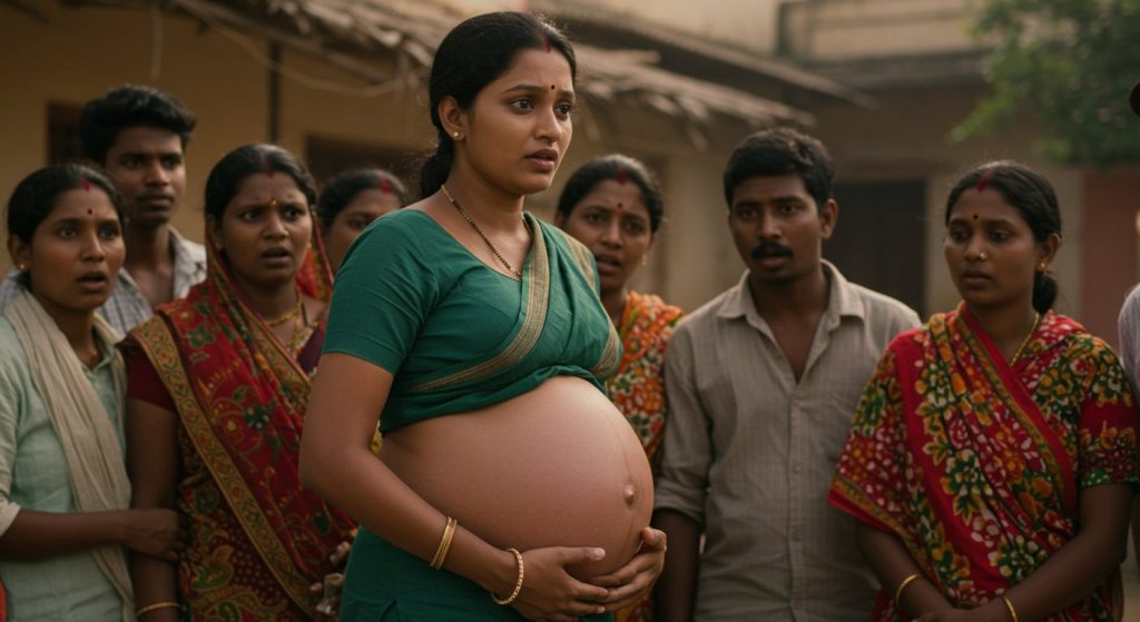 25-week pregnant woman's belly shocks people, shocking reason for large stomach revealed