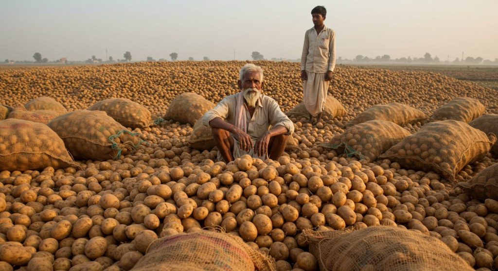 The Plight of Agra's Potato Farmers: 25% of State's Yield, Yet Processing Unit Promise Unfulfilled