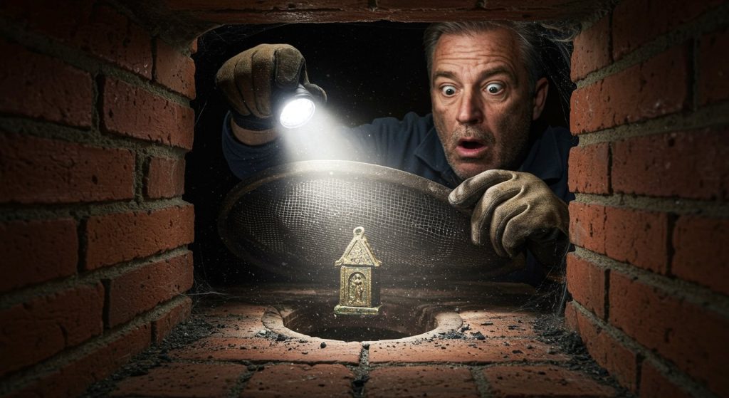 Man Cleaning Chimney, Removes Grate, And a Shocking 'Thing' Is Revealed That Astounds Everyone!