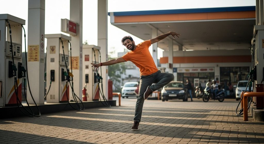 Man Performs Incredible Dance at Petrol Pump; Video Will Make You Say 'Wow!'