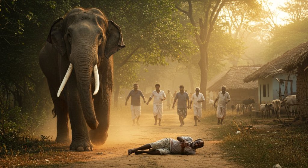 Elephant Terror in Pilibhit: Elephants Emerge From Forest, Launch Deadly Attack on Villager, Seriously Injured