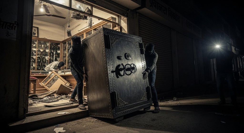Pilibhit: Sensational Burglary! Thieves Make Off With Massive Safe From Jewellery Store, Jewellery Worth Lakhs Gone!