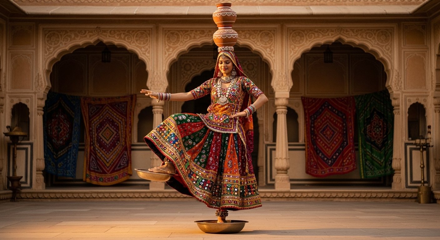 वायरल हुआ अद्भुत राजस्थानी नृत्य: थाली पर पैर, सिर पर 3 मटकियां, देख कर उड़ जाएंगे आपके होश!
