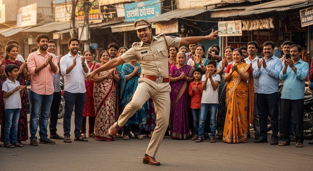 A policeman's 'fabulous' dance in uniform stops people on streets, draws cheers all around!