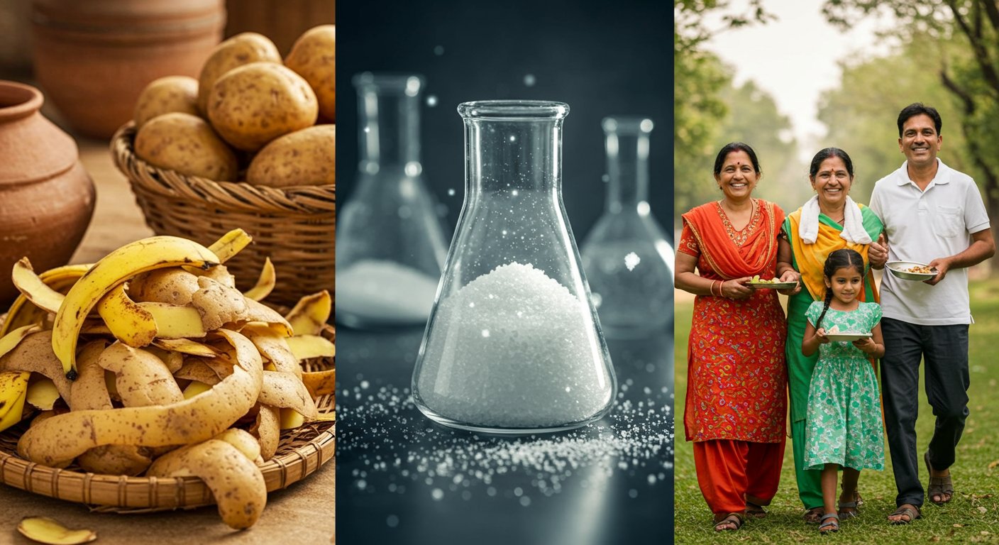 यूपी में कमाल! अब आलू-केले के छिलके बढ़ाएंगे सेहत, कचरा बनेगा ‘रेसिस्टेंट स्टार्च’