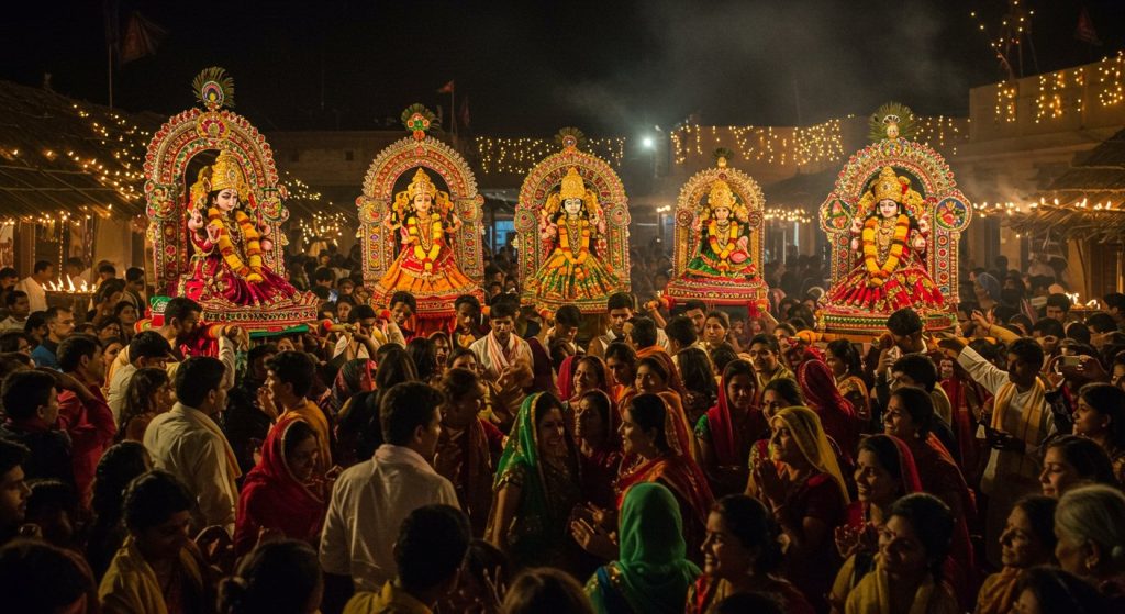 Chhattisgarh Witnesses Unique Display of Faith on Diwali: Entire Village Dances in Gods' Procession