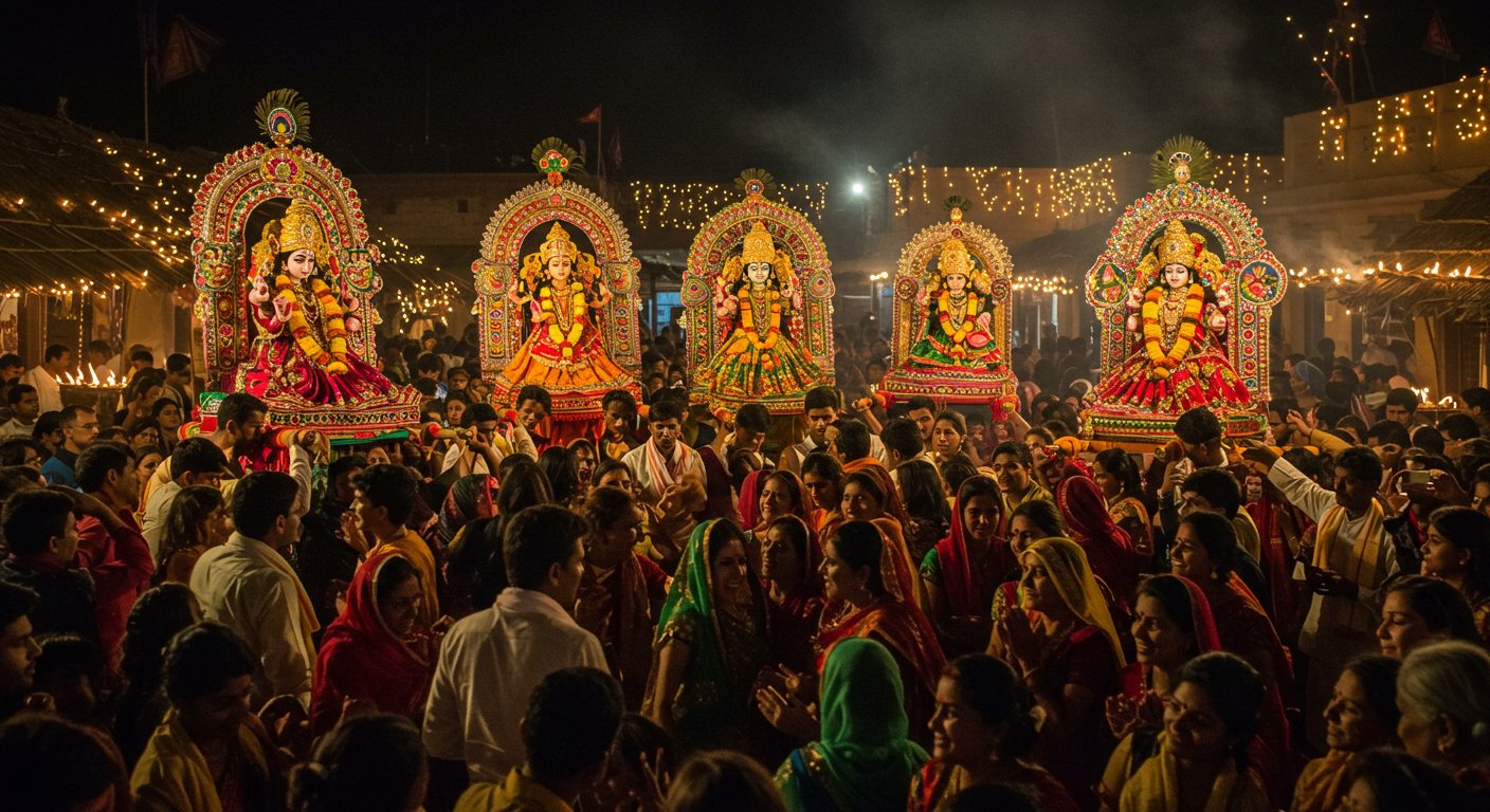 दीपावली पर छत्तीसगढ़ में दिखा आस्था का अनूठा रंग: देवों की बारात में नाच उठा पूरा गांव