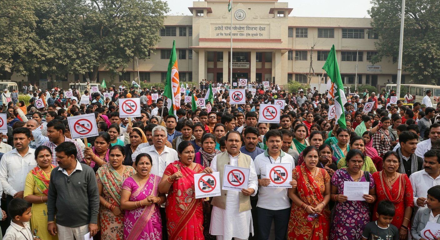 यूपी के स्कूलों में बच्चों की डिजिटल हाजिरी पर बवाल: 1 नवंबर से हर जिला मुख्यालय पर प्रदर्शन
