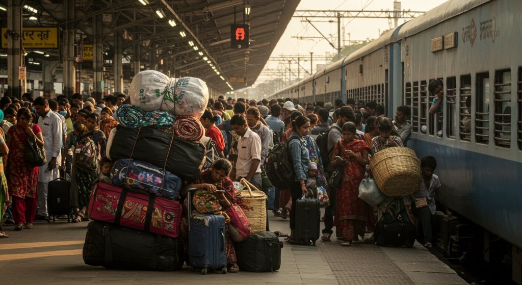 Bad News for Chhath Travelers: Trains Fully Booked, Long Waiting Lists!