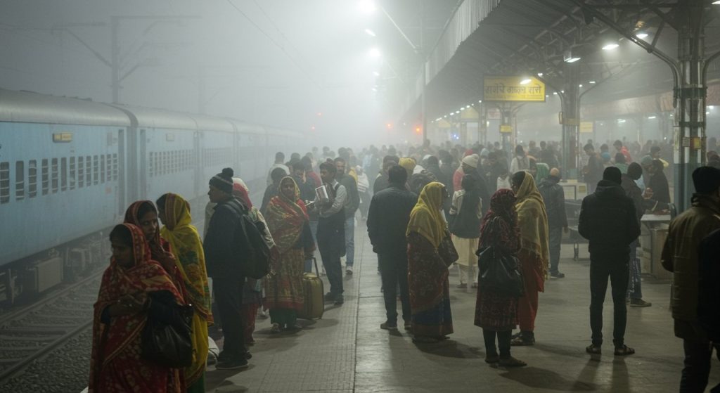 Fog Havoc! 5 Trains Cancelled, 8 Trains' Frequencies Cut from Dec 1 to Feb, Lakhs of Passengers Affected