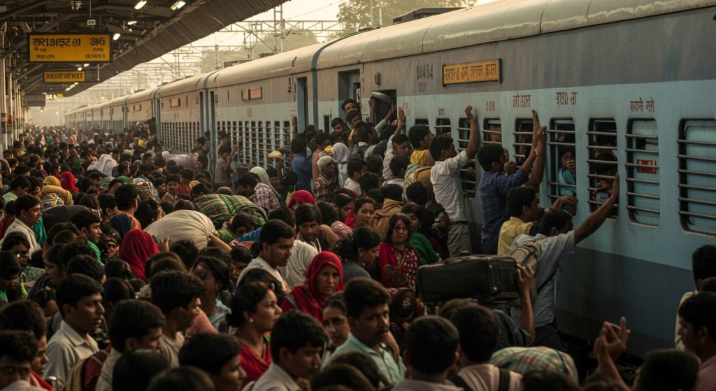 'No Room' at Bareilly Railway Station: Trains Jam-Packed Due to Festivals, Millions of Passengers Troubled!