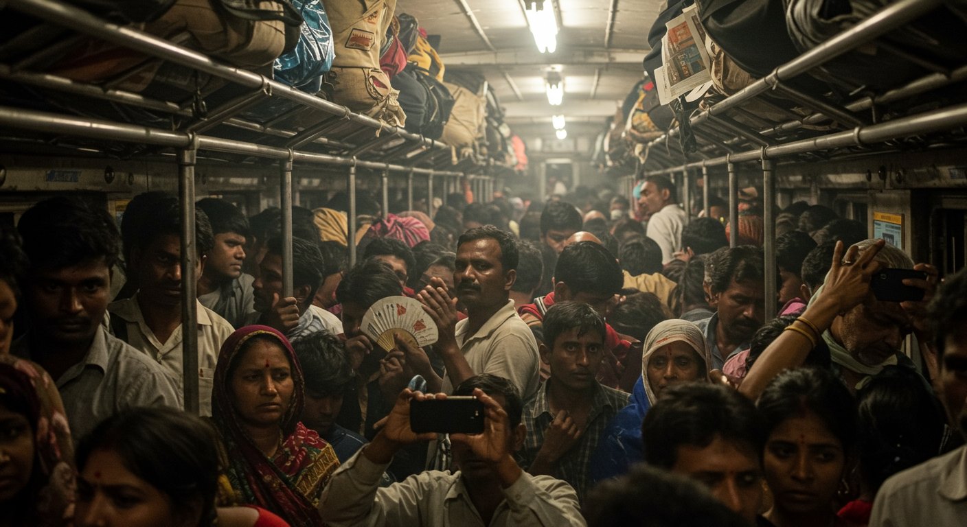 रेलवे के झूठे दावों की खुली पोल: ट्रेनों में बेदम हुए यात्री, अव्यवस्थाएं छिपाने को फोटो-वीडियो पर लगा बैन!