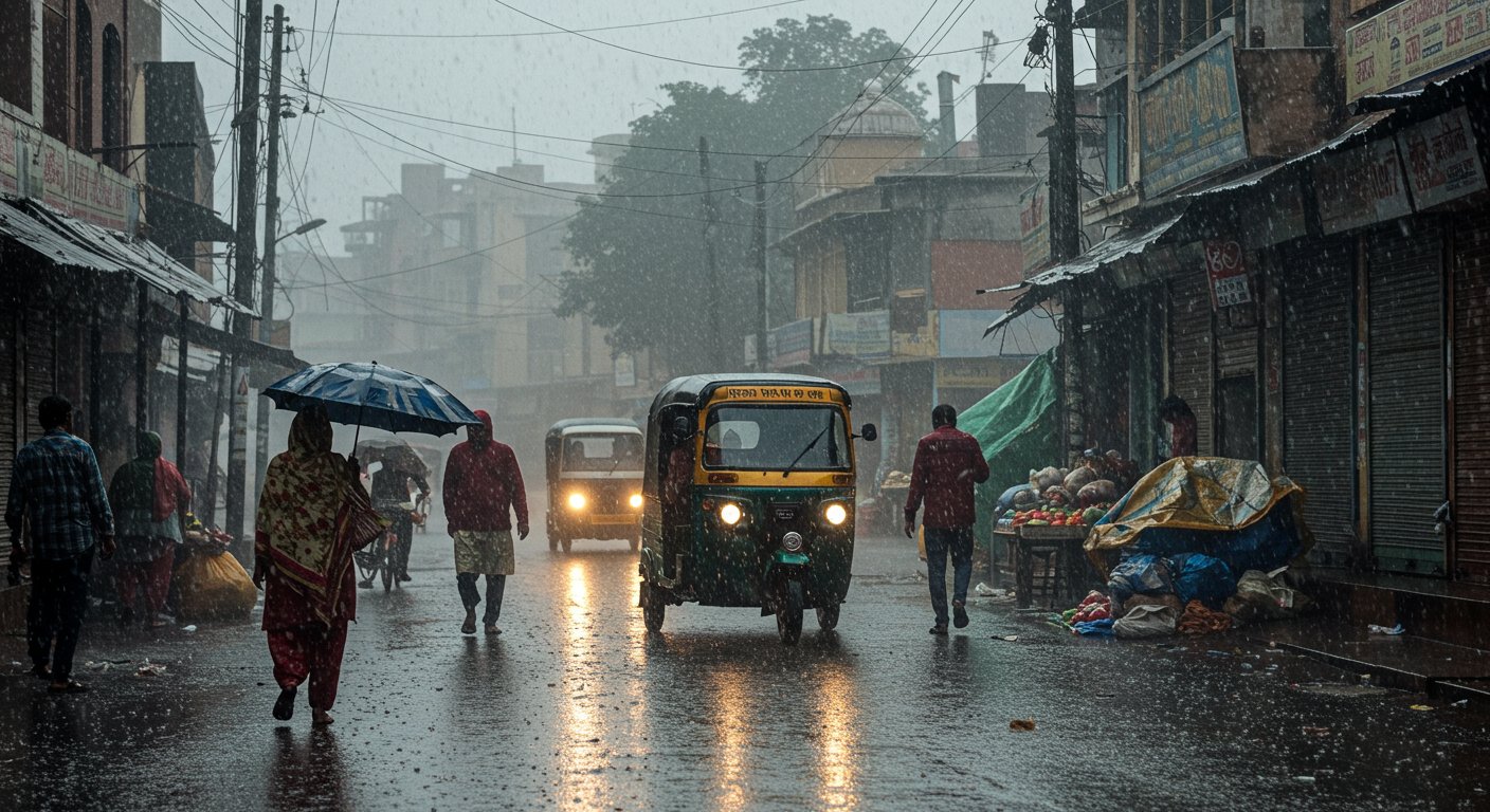 उत्तर प्रदेश में मौसम का अचानक बदला मिजाज: लखनऊ समेत कई जिलों में देर रात से बारिश, पारा छह डिग्री लुढ़का, भारी बरसात की चेतावनी
