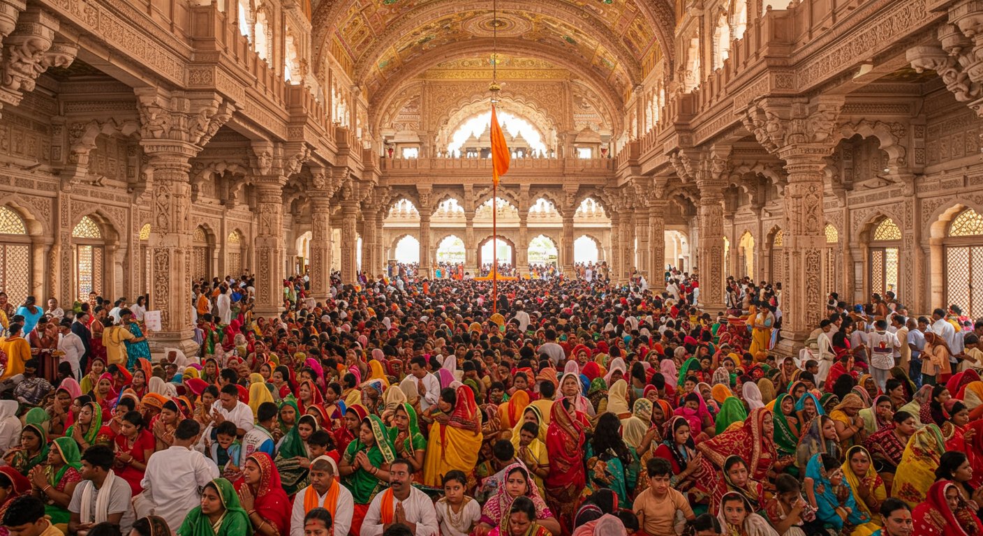 राम मंदिर में अब एक साथ 8,000 भक्त कर सकेंगे दर्शन, ध्वजारोहण समारोह में बुलाए जाएंगे दानवीर