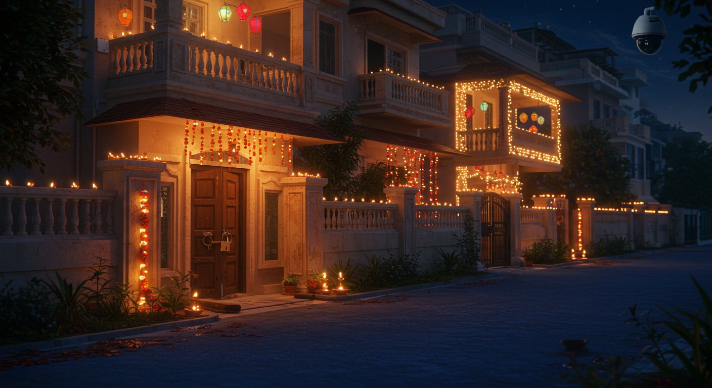 दिवाली की रात ‘चोरों का तांडव’, तीन घरों से 44 लाख की चोरी; CCTV में कैद हुए लुटेरे