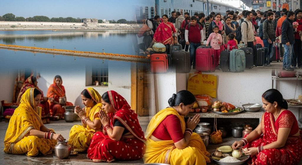 Chhath Festival Fervor in Rampur: Grand festival to begin with Nahay-Khay, Ghats ready, Purvanchal trains full!