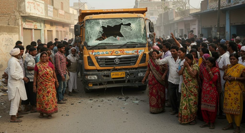 Rampur Tragedy: Speeding Dumper Crushes 8-Year-Old Child; Villagers Outraged