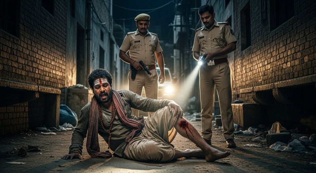 Tantric who viralized rape video in Rampur faces police, hospitalized after being shot.