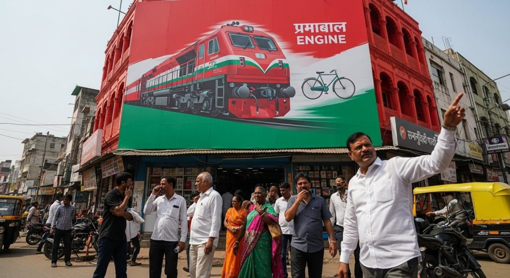 'Powerful Engine' Enters UP Politics: SP's Viral Poster Sparks New Debate
