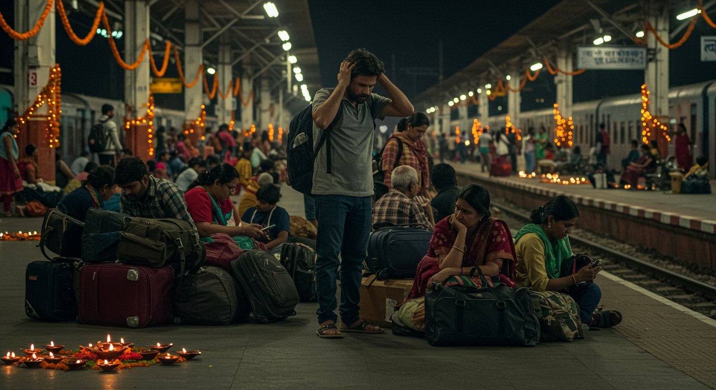 दिवाली पर घर वापसी का दर्द: यूपी के लिए एयर टिकट 25 हजार के पार, स्पेशल ट्रेनें अब भी गायब!