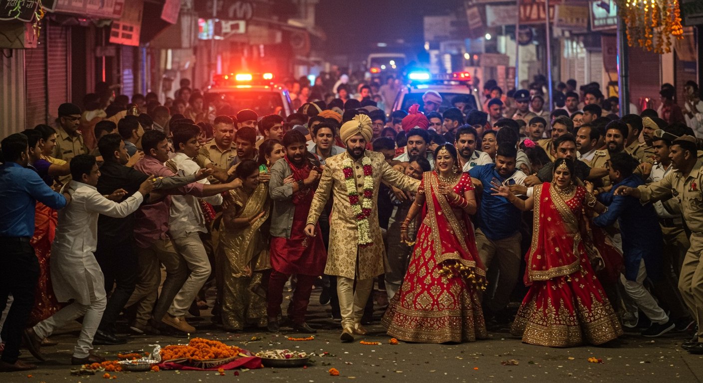 पीलीभीत में बरात बनी रणभूमि: दूल्हा-दुल्हन पक्ष में जमकर हुई मारपीट, चली गोली, बुलानी पड़ी भारी फोर्स