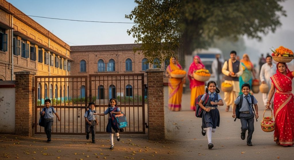 UP Schools Closed Due to Chhath Puja: DM Issues Orders, Schools to Remain Shut in Capital Lucknow and Several Other Districts