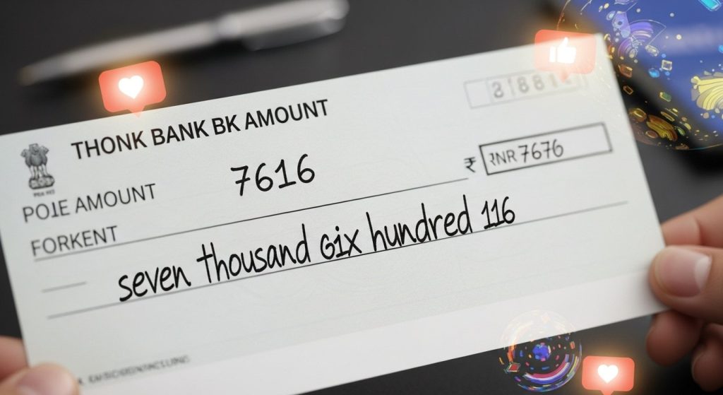 School Principal Wrote Rs 7616 on Cheque with Such Peculiar English Spelling That It Became a Social Media Sensation!