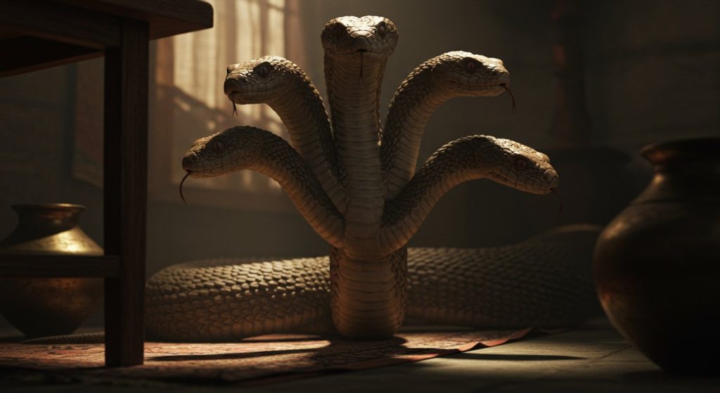 6-Headed Snake at Home Leaves People Stunned, Video Goes Viral, Sparks Uproar on Social Media!