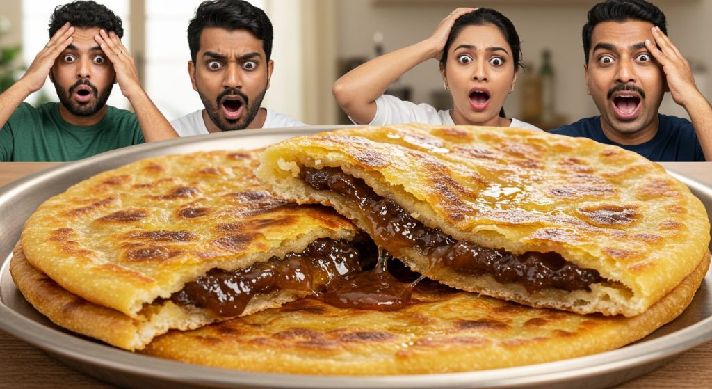Gulab Jamun parathas leave people stunned: Viral video creates a stir!