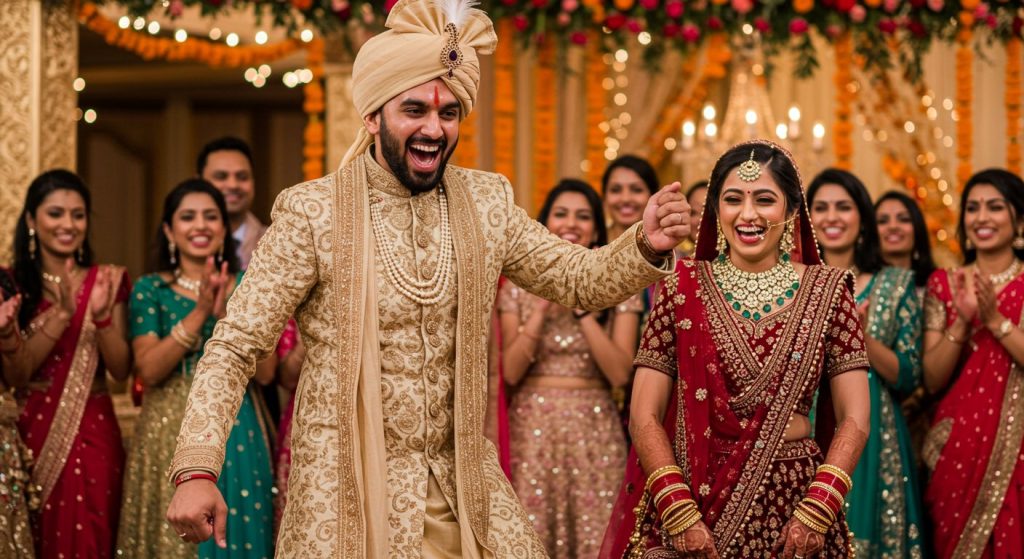 Viral Video: Groom Wins Hearts at Wedding with His Energy and Expressions, Even the Bride Couldn't Help But Smile!