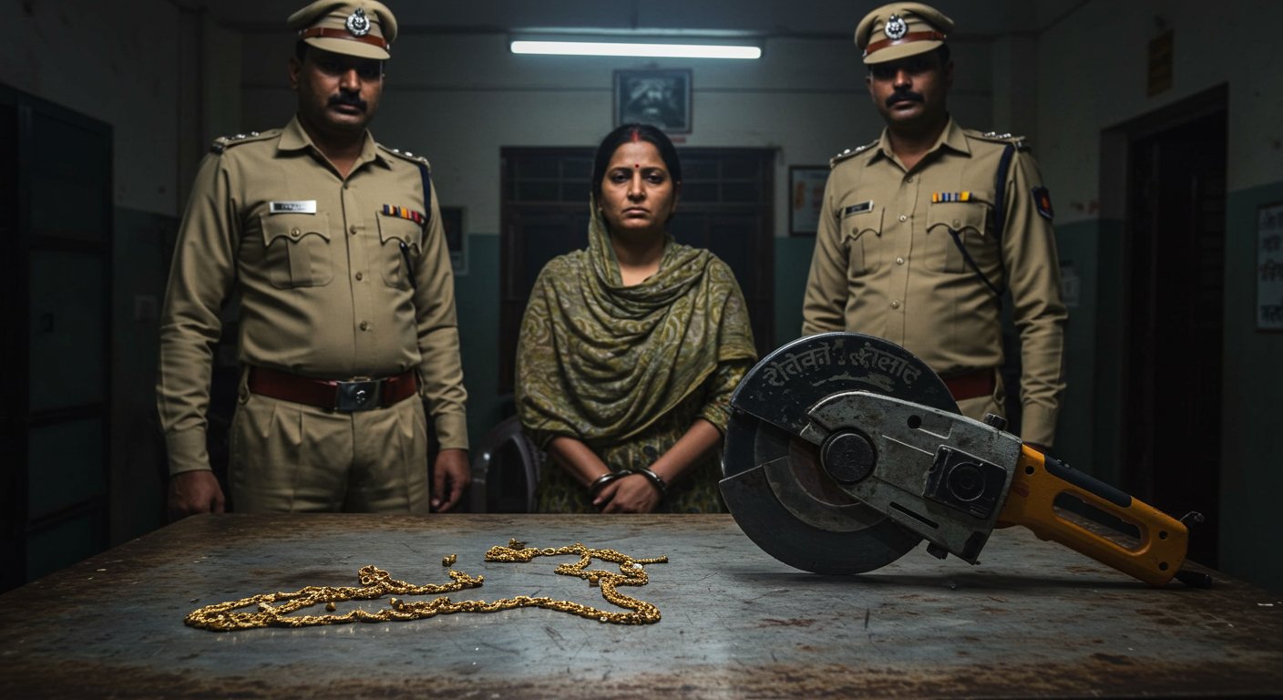 शामली में खौफनाक महिला गैंग का पर्दाफाश: लोहे के कटर से चेन लूटने वाली एक बदमाश गिरफ्तार